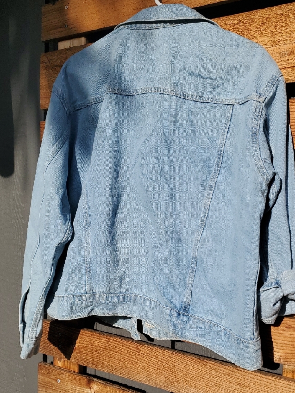 Old Navy Light Wash Blue Denim Jacket XXL - Picture 6 of 8